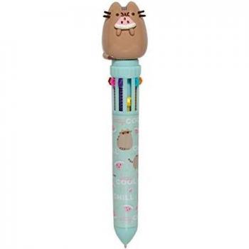 Grupo Erik B3DGE001- Bolígrafo Multicolor Pusheen. Boligrafo 10 colores en 1. Boligrafo Retráctil dulce y simple