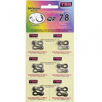 Yaban Chain QR8 Paquete con 6 Unidades de Eslabones Sueltos, Gris, 7-8 velocidades