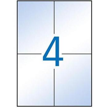 APLI 12963 - Etiquetas translúcidas resistentes intemperie 105,0 x 148,0 mm 20 hojas