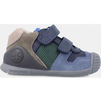 Biomecanics - Zapatillas deportivas de bebé niño de piel con doble cierre adherente