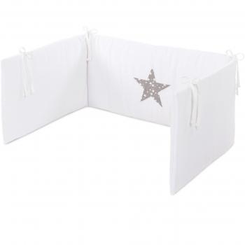 Babybay BabyNest para cuna, color marrón/blanco estrellas