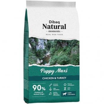 Dibaq Natural Moments Puppy Maxi Pollo y Pavo Pienso para Perros 15kg