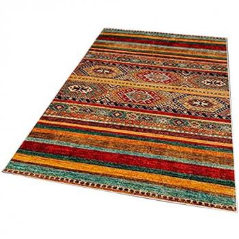 Alfombra de poliéster estampada 100 x 200 cm modelo Peruano multicolor - Diseño único