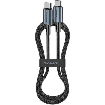 Cabo USB-C a USB-C 60W Trenzado Negro 1.2m