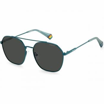 Polaroid Unisex Polarized Sunglasses PLD-6172-S-MR8, Blue, Ø 57 mm, Octagonal Double Bridge
