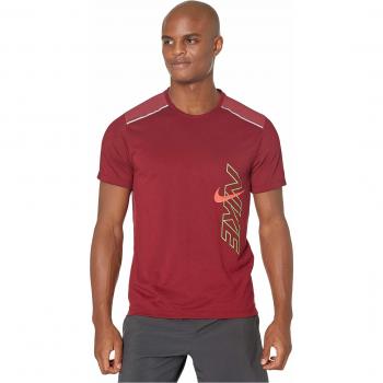 NIKE M Nk DF Brthe Rise 365 H SS Gx Long Sleeve Top, Hombre, Team Red/Reflective, S