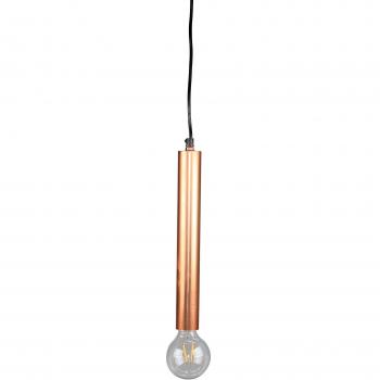 Decoración Vintage Penelope Cobre  - Porta lamparas en forma de tubo ø4xH32cm no incluye bombilla  cable L75cm
