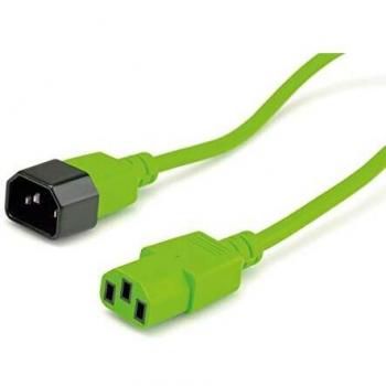 ROLINE Cable de conexión de aparatos, IEC 320 C14 - C13, Verde, 1,8 m