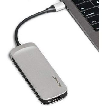 Kingston C-HUBC1-SR-EN Nucleum USB C Hub, Type-C Adapter Connect USB 3.0, HDMI, SD/MicroSD