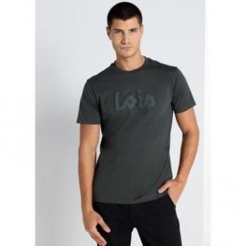 Camiseta de manga corta verde Lois Jeans para hombre