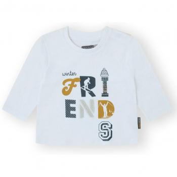 Camiseta de bebé niño de algodón en blanco Canada House