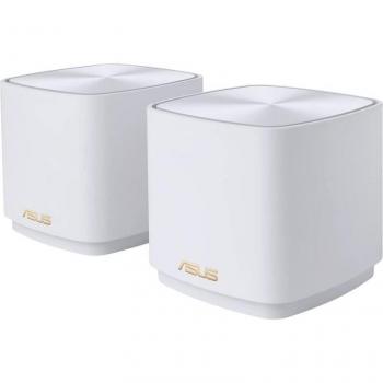 ASUS ZenWiFi XD4 Plus AX1800 Dual Band Mesh Wi-Fi 6 System, 2 Pack, White, AiMesh Compatible, Wall Mountable, Internal Antennas