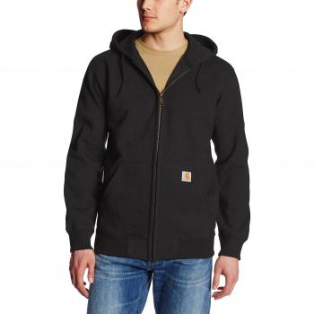 Carhartt Men's Heavyweight Black Hooded Sweatshirt with Rain Defender Technology