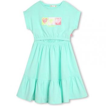 Vestido de bebé niña de algodón con aplique de lentejuelas Billieblush