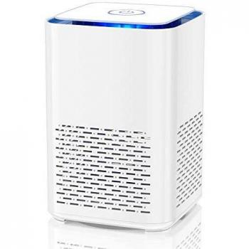 Purificador de Aire para Hogar con Filtro HEPA, Purificador de Aire Portatil 100% Sin Ozono, Difusor de Aroma Filtración, Cable USB, para Polvo, Alergias, Caspa de Mascotas, Polen, Olores