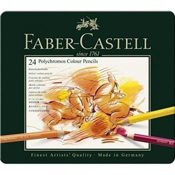 Faber-Castell-110024 Lápices de Colores, 24 Unidades, Multicolor, ecolápices