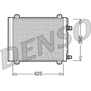 Condensador de aire acondicionado DENSO DCN23004 425x390x20 para RENAULT