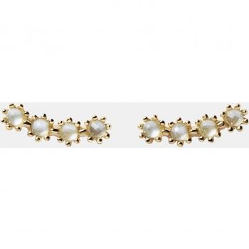Pendientes PDPAOLA Blue Tide AR01-432-U de Plata con Madreperla y Cristal