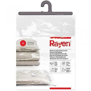 Rayen M Bolsa de ordenación Vacio con aspiradora | Doble Sellado| Ahorra Espacio | con válvula con tapón | Aisla y Protege | Gama Basic | Talla 55 x 90 cm