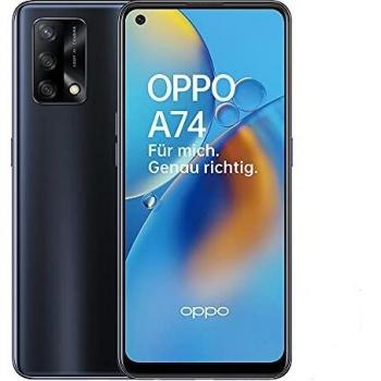 OPPO A74 - Teléfono Móvil libre, 6GB+128GB, Cámara 48+2+2+16 MP, Smartphone Android, Batería 5000mAh, Carga Rápida 33W, Dual SIM - Negro