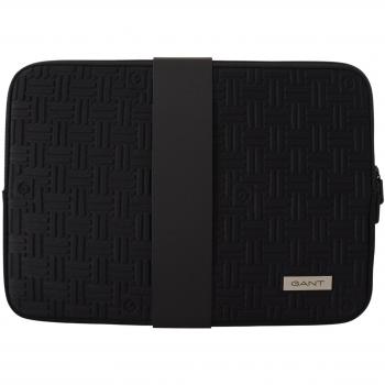 Gant Black Padded Zipper Laptop Sleeve Case