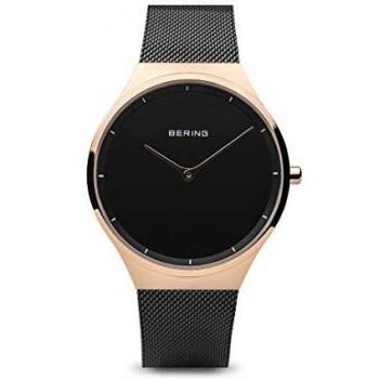BERING Reloj Analógico Classic Collection para Unisex de Cuarzo con Correa en Acero Inoxidable y Cristal de Zafiro 12138-162