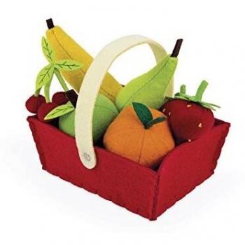 Janod - Cesta de 8 Frutas de tela
