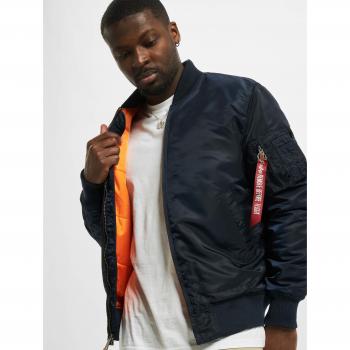 Chaqueta Bomber Alpha Industries MA-1 VF 59 Long - Chaqueta de vuelo, diseño clásico, corte largo, material resistente al agua, forro interior acolchado, múltiples bolsillos exteriores e interiores, cierre frontal con cremallera y
