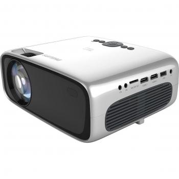 Philips NeoPix Ultra One Proyector Full HD con Altavoces Estéreo, Reproductor Multimedia Integrado, Hasta 65 Pulgadas, HDMI, USB, VGA