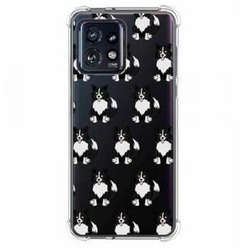 Funda Antigolpes de Silicona para Motorola Edge 40 Pro 5G con Diseño de Perros 07