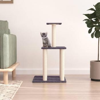 Árbol para gatos con rascadores en sisal gris oscuro 85,5 cm
