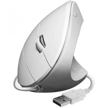 SUBBLIM GLIDE VERTICAL ERGO RATÓN VERTICAL USB 1600DPI - 5 BOTONES - USO DIESTRO - COLOR BLANCO