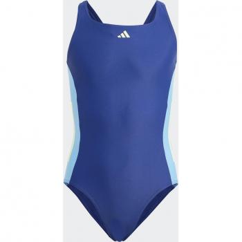 Bañador de natación adidas Cut 3 Bandas Infantil Azul