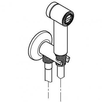 Grohe 26 329 000 Conjunto de Ducha 1 Jet Con Suporte, Cromo