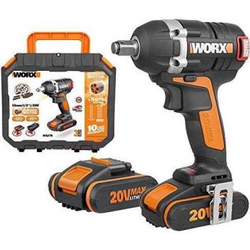 WORX WX279 WX279-Llave Impacto Brushless 20V 2.0Ah 2 Bat