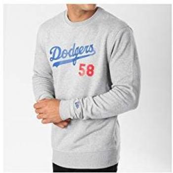 A NEW ERA Era Team Script Crew Losdod LGH Sudadera, Hombre, Gris