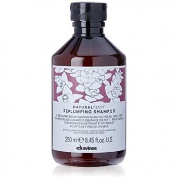 Davines Naturaltech Replumping Shampoo 250ml - Type: Shampoo, Characteristics: Formulated for fine and limp hair, helps to add volume and thickness, enriched with natural ingredients, revitalizes hair structure, provides hydration and nourishment, suitabl