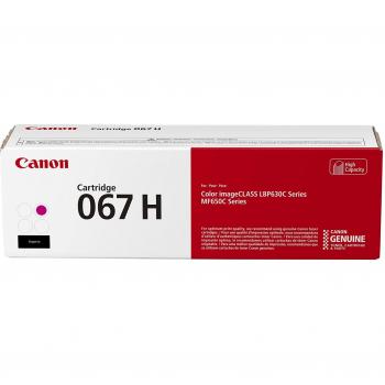 Canon 067 High Capacity Magenta Toner Cartridge for imageCLASS LBP630C, MF650C - Compatible with MF656Cdw, MF654Cdw, MF653Cdw, LBP633Cdw, LBP632Cdw