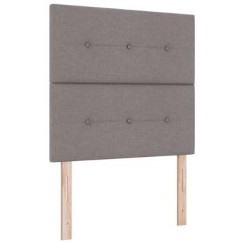 Cabecero LED Taupe 90 cm con tiras de luz y tela