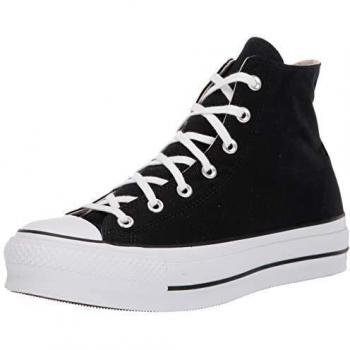 Converse Chuck Taylor CTAS Lift Hi, Zapatillas para Niñas, Negro