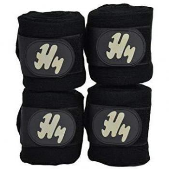 HY - Vendaje de establo (Set de 4) (3m x 10cm) (Negro)