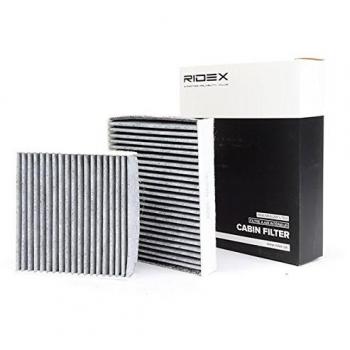 Filtro de Habitáculo RIDEX 424I0197 con Carbón Activo para PEUGEOT, CITROËN y DS, Compatible con Modelos C4 II Cactus y C3 III