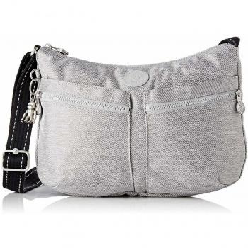 Kipling Izellah, Bolso con Bandolera para Mujer, Gris
