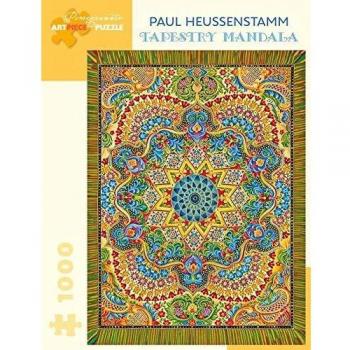 Pomegranate Tapestry Mandala 1000-Piece Jigsaw Puzzle by Paul Heussenstamm