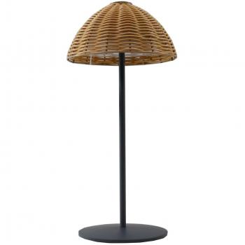 Lámpara de mesa LED Faroe H30CM Marrón Polyratán