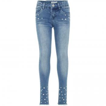 NAME IT Vaqueros Denim NIÑA Polly - 158, Medium Blue Denim