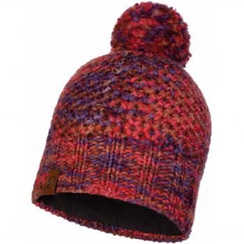 Buff 113513.632.10.00 Knitted & Polar Hat Margo Maroon, Unisex-Adult, Rot, Talla única