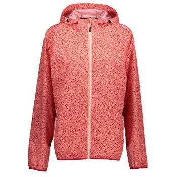 CMP Women's Packable Waterproof Hooded Ripstop Jacket - Pink/White