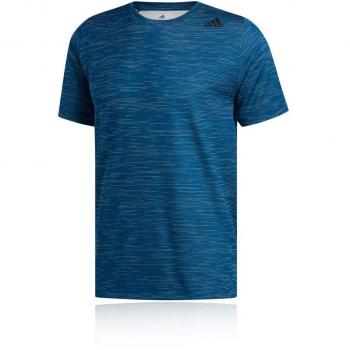 adidas Ffreelift_Tech Fitted Striped Heather tee T-Shirt, Hombre, Multicolor