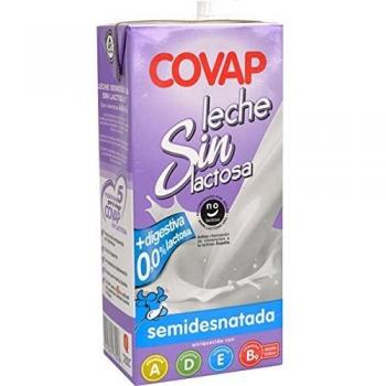 Leche Semidesnatada Sin Lactosa Covap Brick 1 Litro
